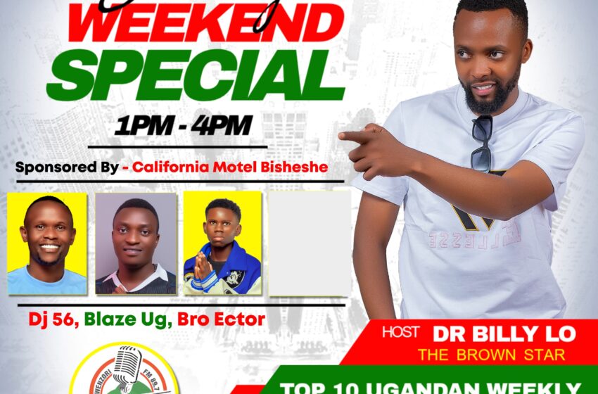  Be part of the most wanted show “weekend special”